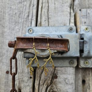 Gold Branch Earrings