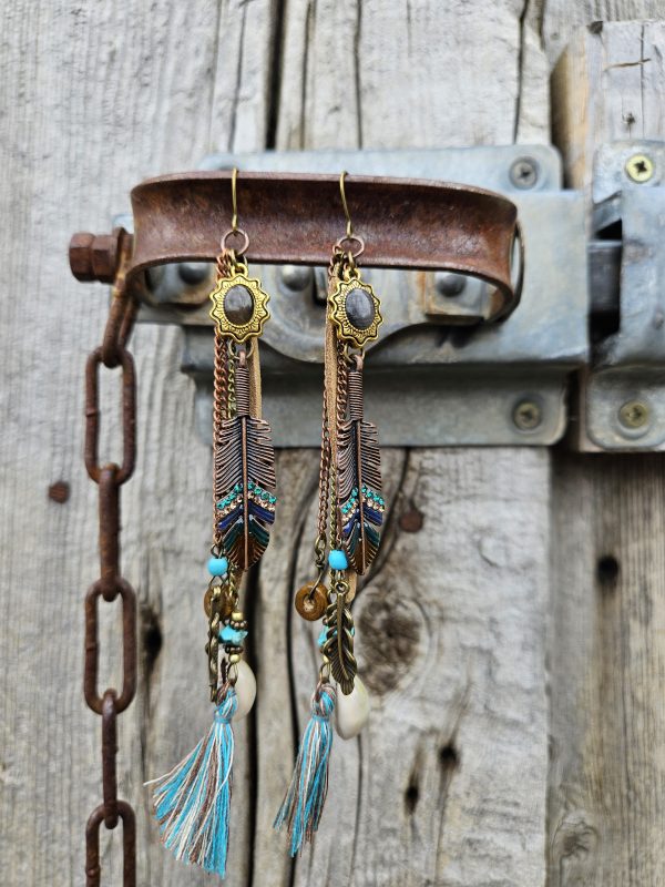 Long Boho Western Earrings