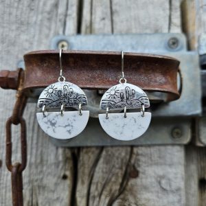 Semi-Circle Cactus Earrings