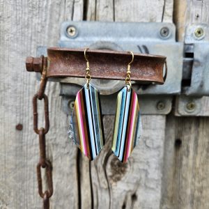 Southwest Striped Resin Earrings