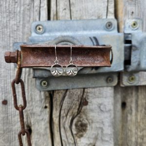 Simple Silver Mountain Earrings
