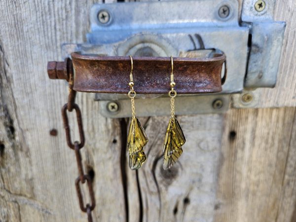 Layered Butterfly Wing Earrings