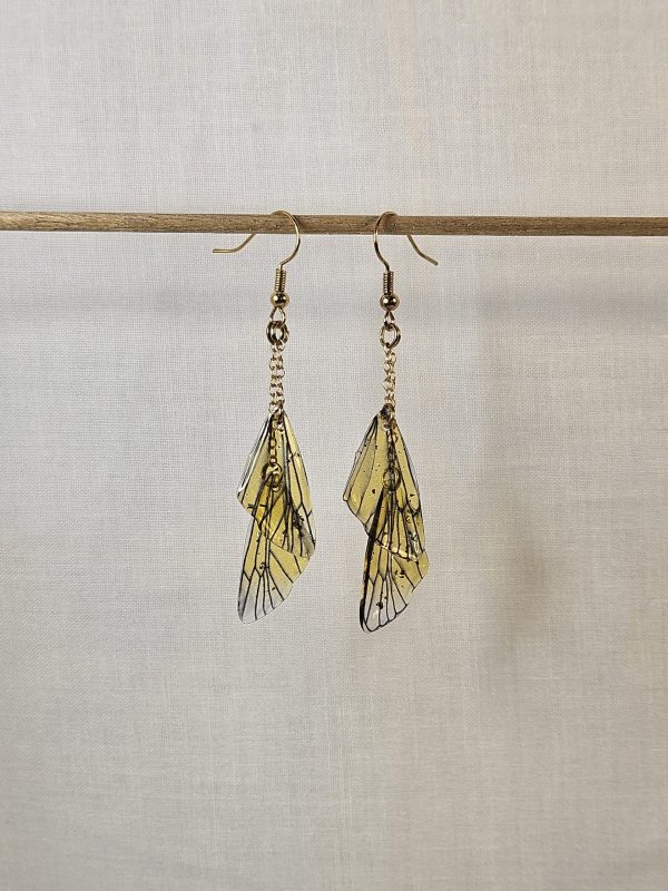 Layered Butterfly Wing Earrings - Image 2